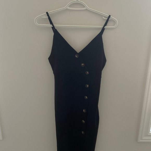Button Front Bodycon Dress - Picture 2 of 3